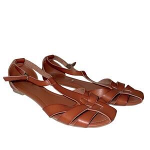 AMERICAN EAGLE  Tan Strappy Leather gladiator Sandals 7.5